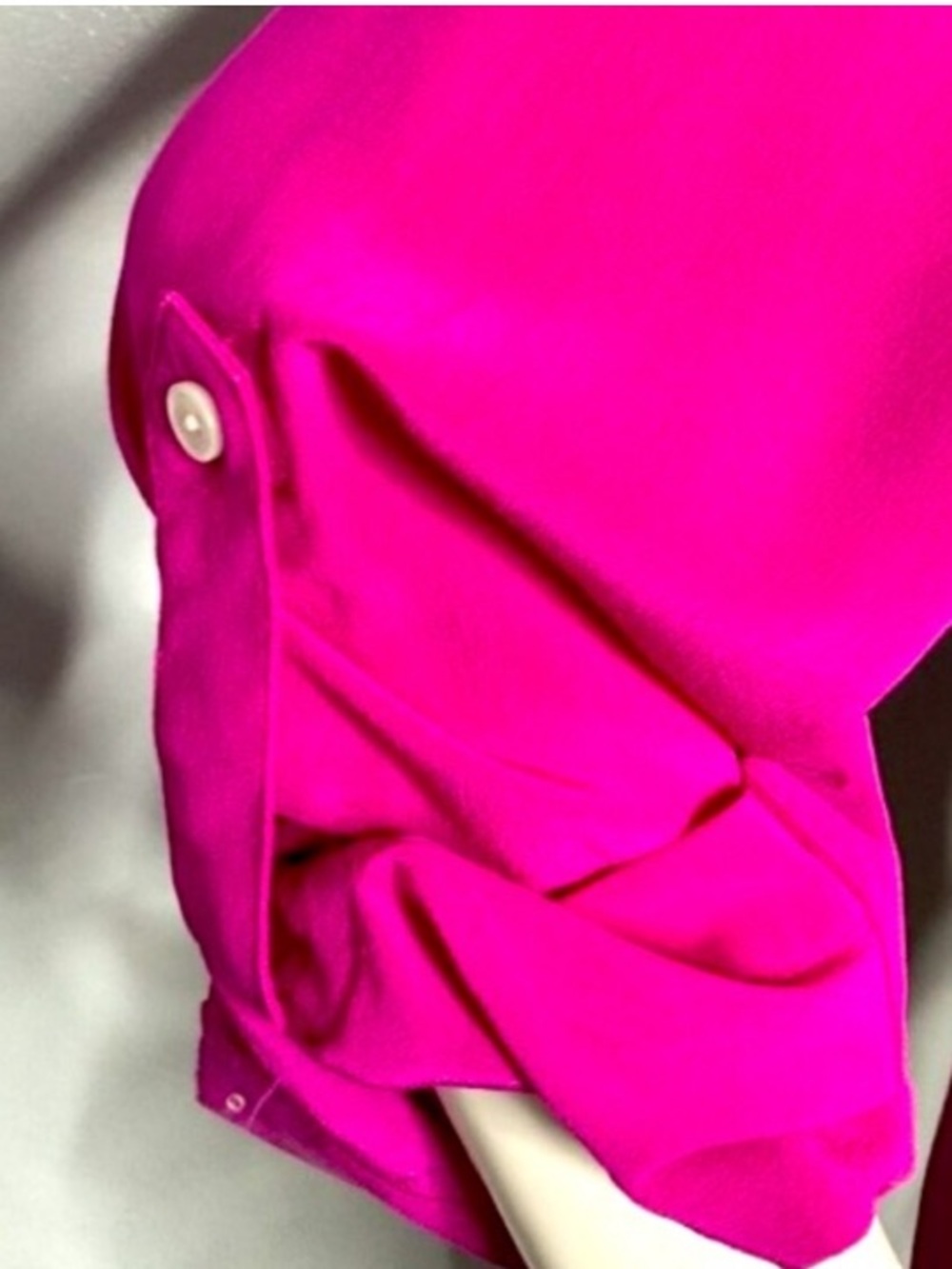 Tommy Bahama Silk Magenta “June” Relaxed Fit Button Down Blouse - Picture 5 of 7